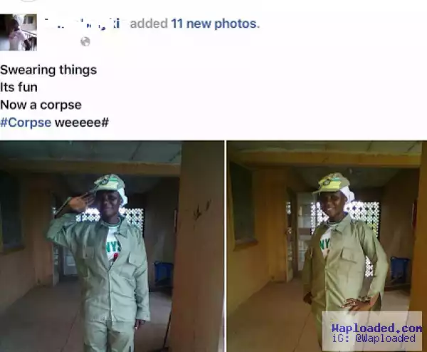 Excited NYSC member shares her happiness at being able to serve